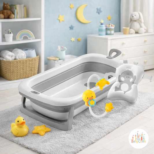 Tina de Baño Plegable y Ergonómica Cloud Con Termometro