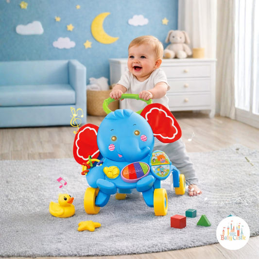 Caminador Musical Interactivo Elefante con Luces y Sonidos