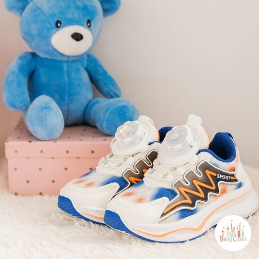 Zapatillas blancas con rayos