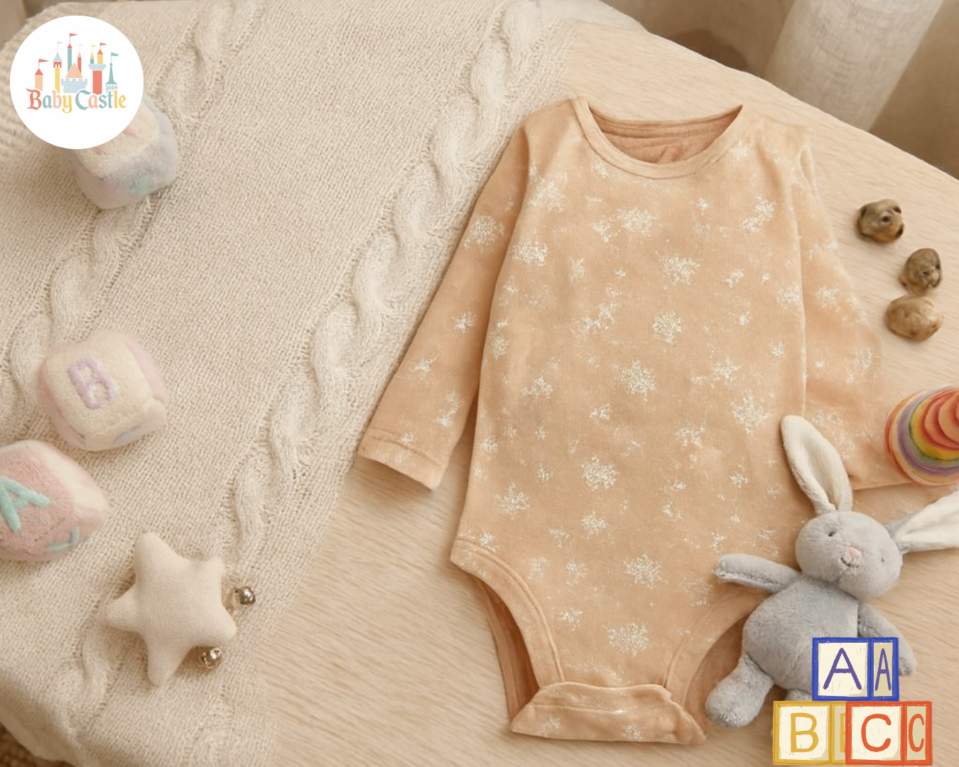 Set 5 Bodys Manga Larga Niña Floral