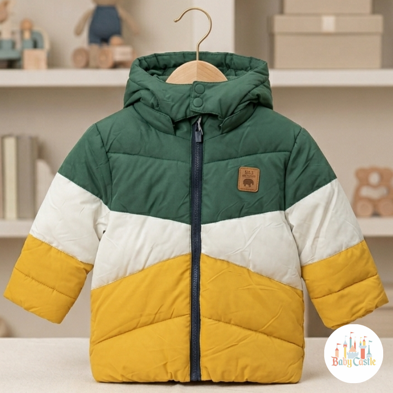 Chaqueta Puffer Color Block