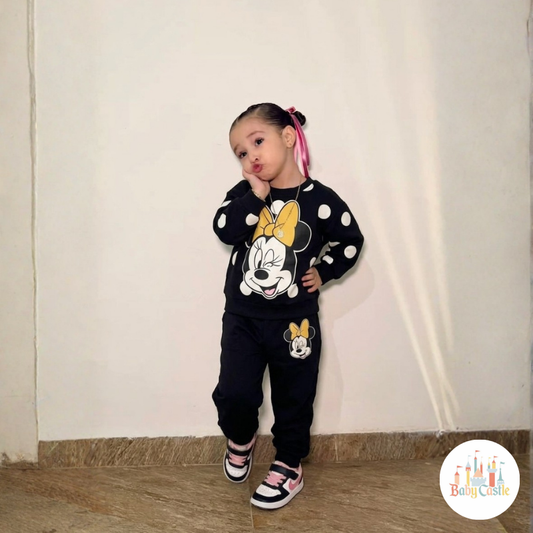 Conjunto Minnie Lunares Negro