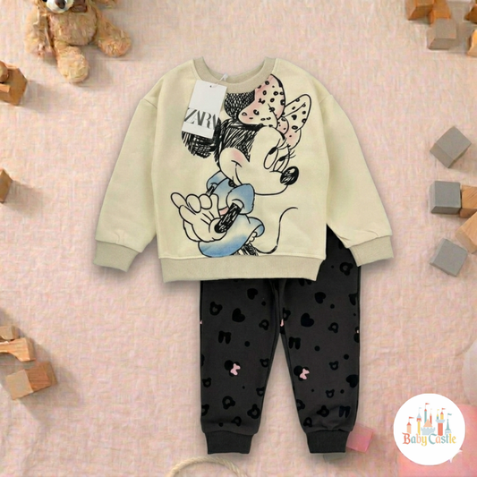 Conjunto Minnie Artístico Beige
