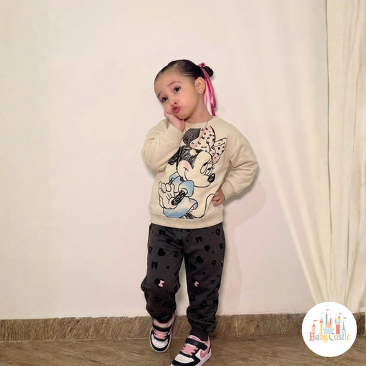 Conjunto Minnie Artístico Beige