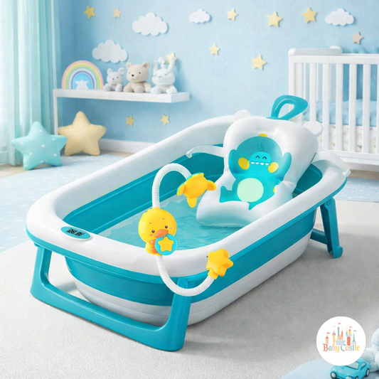 Tina de Baño Plegable y Ergonómica Cloud Con Termometro