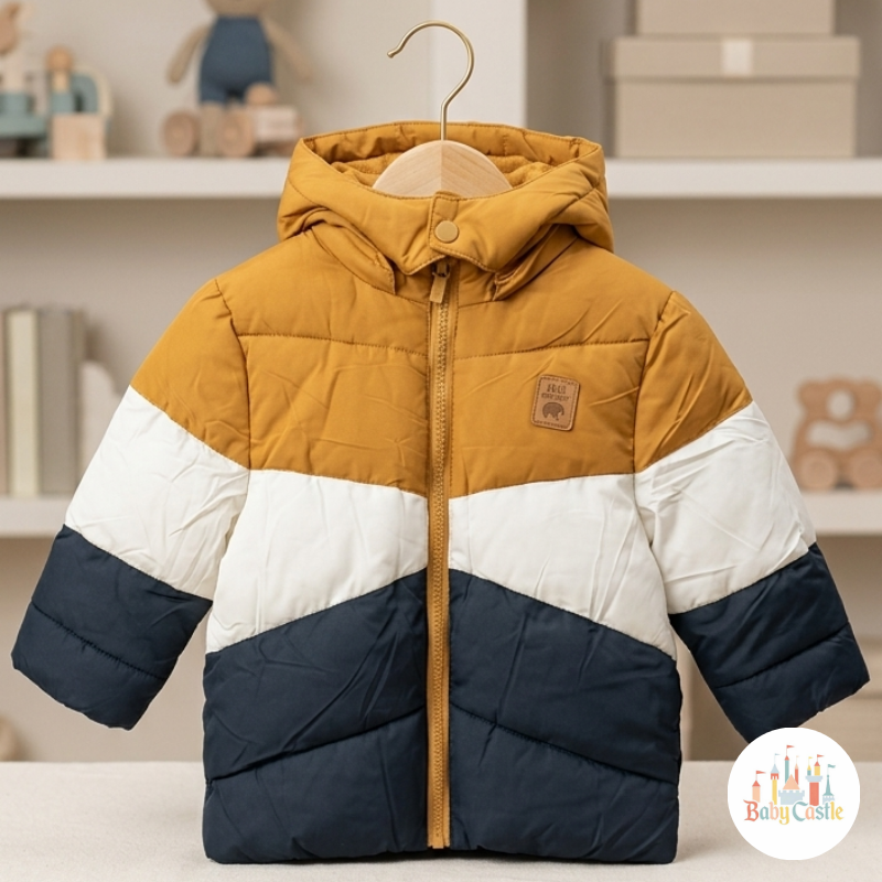 Chaqueta Puffer Color Block