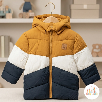 Chaqueta Puffer Color Block