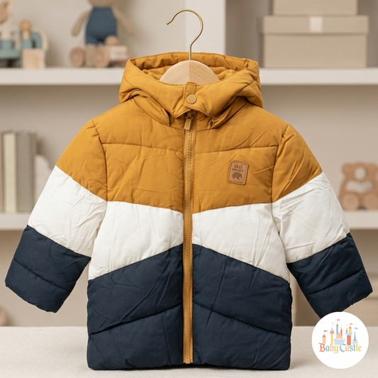 Chaqueta Puffer Color Block
