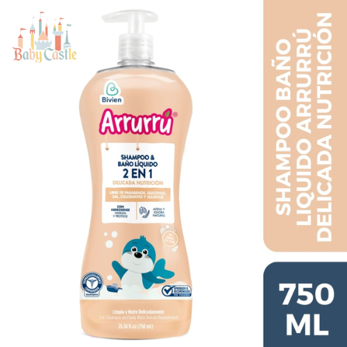 Shampoo Arrurru 2 en 1 Delicada Nutricion 750ml