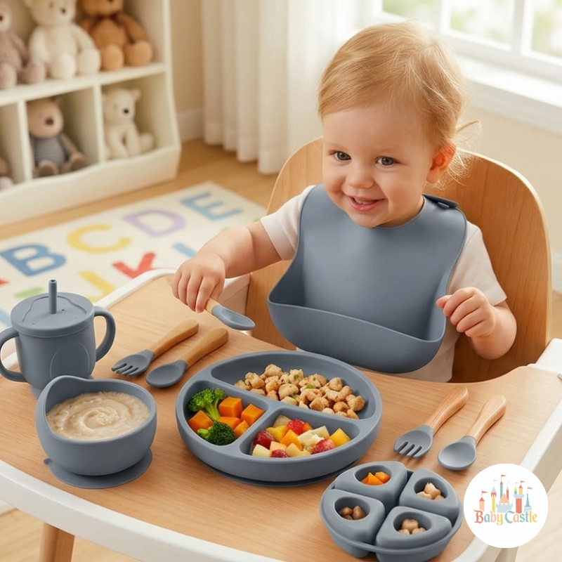 Set de Alimentación de Silicona Premium (8 piezas)