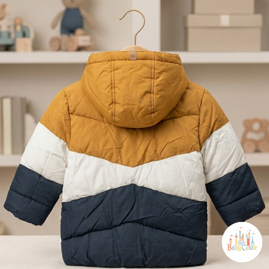 Chaqueta Puffer Color Block