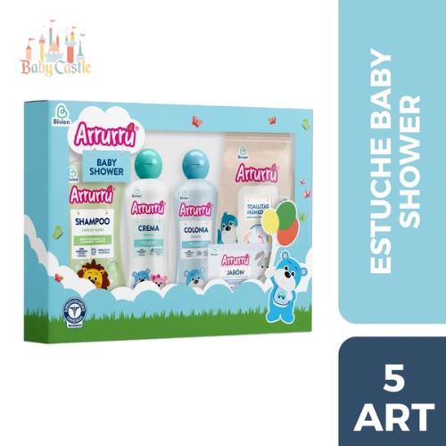 Estuche Arrurru Baby Shower Azul