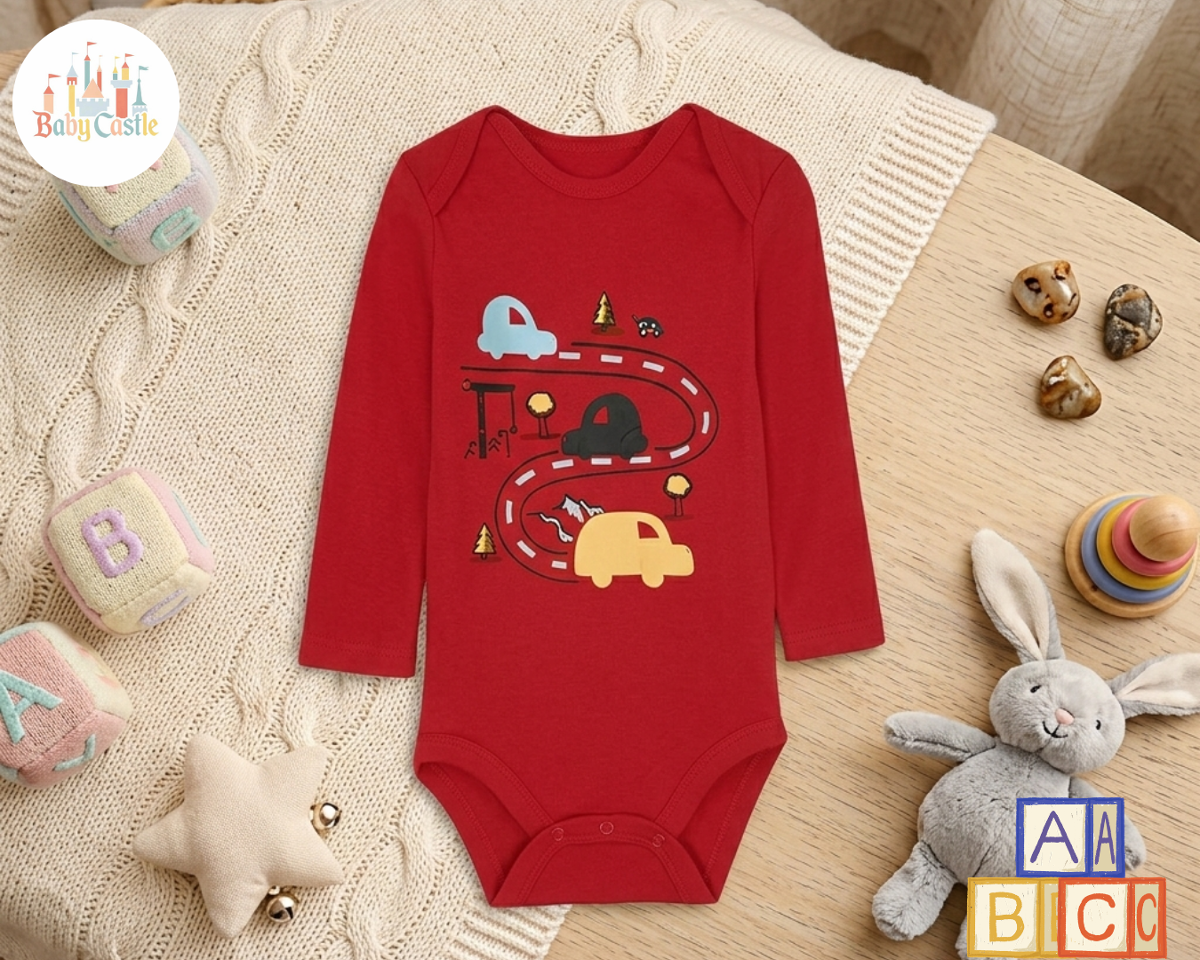 Set 5 Bodys Manga Larga Carritos