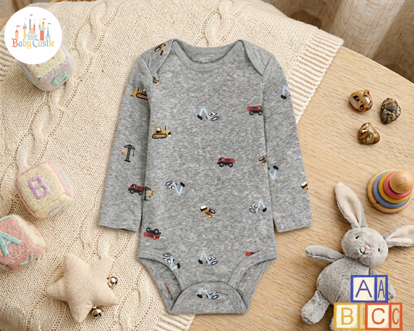 Set 5 Bodys Manga Larga Carritos