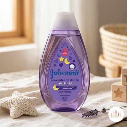 Johnson's Baby Baño Líquido Antes de Dormir – Con Esencia Natural de Lavanda
