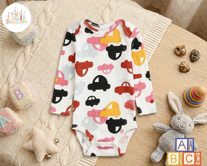 Set 5 Bodys Manga Larga Carritos